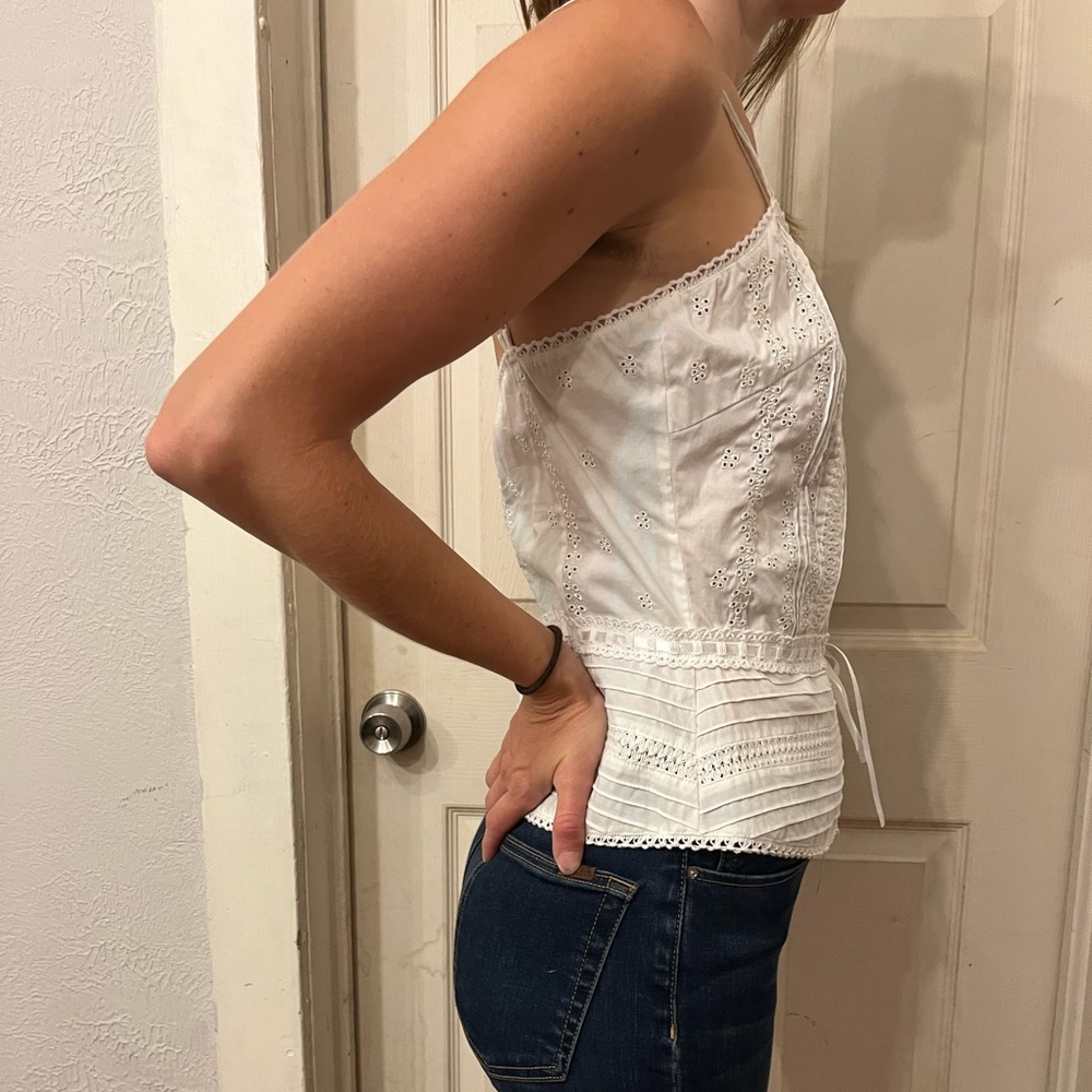 NEW WITH TAGS Marciano white eyelet tank - Picture 5 of 7